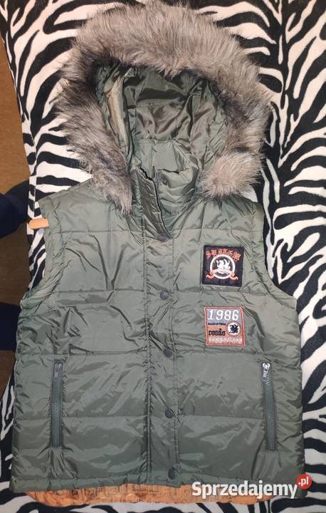 Super kamizelka damska ocieplana z kapturem Paczków