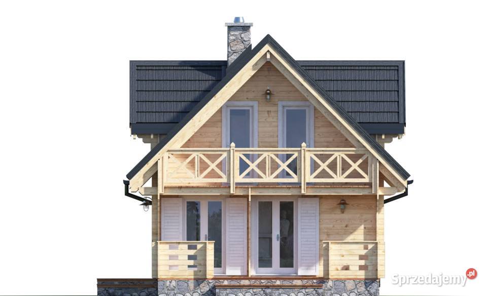 DREWNIANY DOMEK CAŁOROCZNY KAROLINA II 61 19 M2 Mrągowo