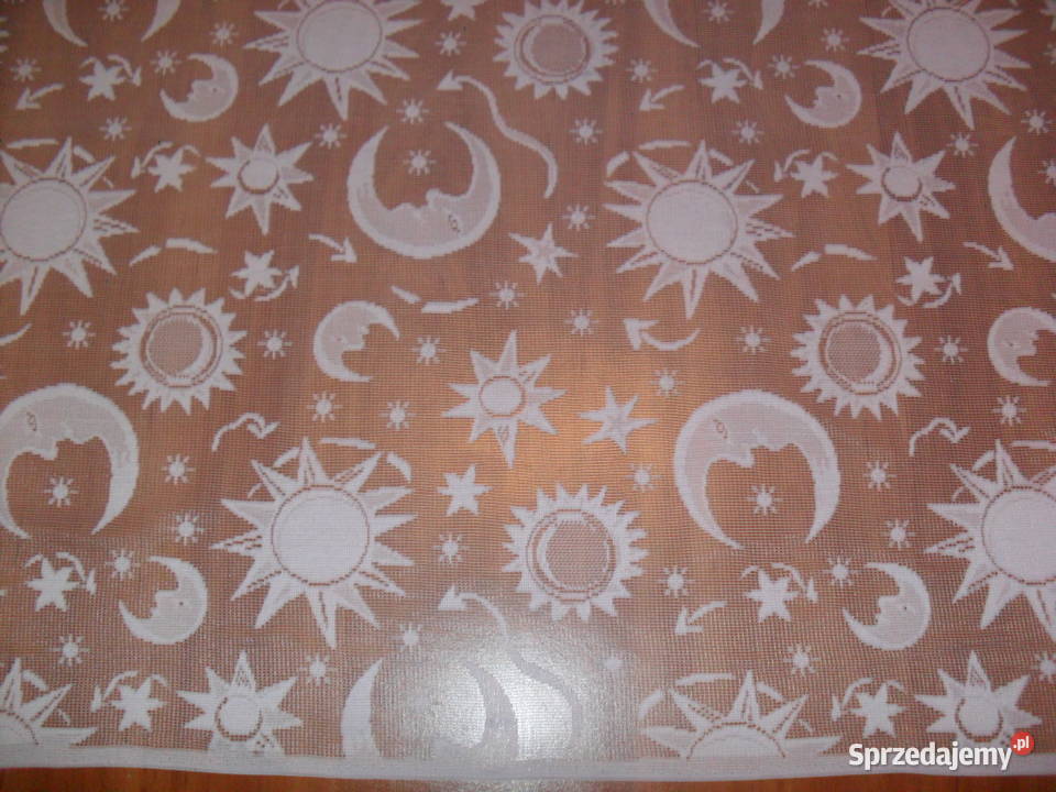 firan długa 250 żakardowa biała Wrocław