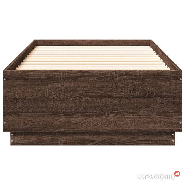 Rama łóżka z LED brązowy dąb 90x200 WM3209638 mazowieckie Warszawa
