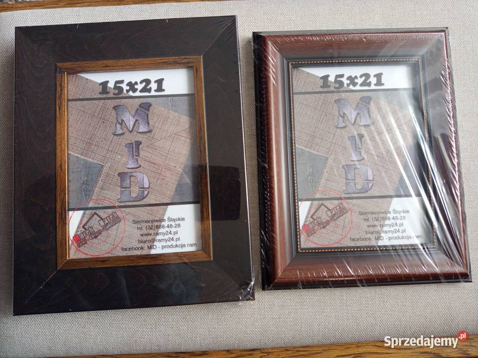 2 x Ramki drewniane na foto 15 x 21 w kolorze Warszawa