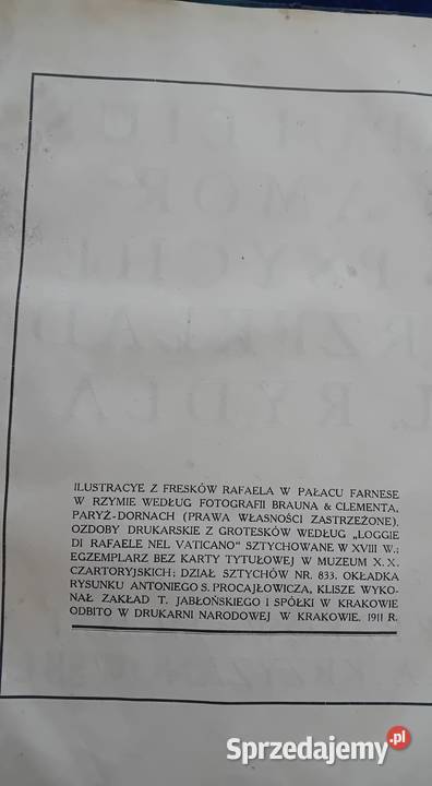 Apuleius Amor i Psyche Przekład L Rydla Kraków Koźminek sprzedam