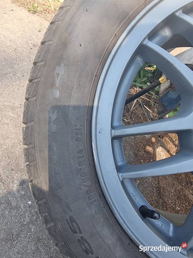 Alufelgi 14 OZ 4x100 4x1143 Opony 18560r14 lato Gliwice sprzedam