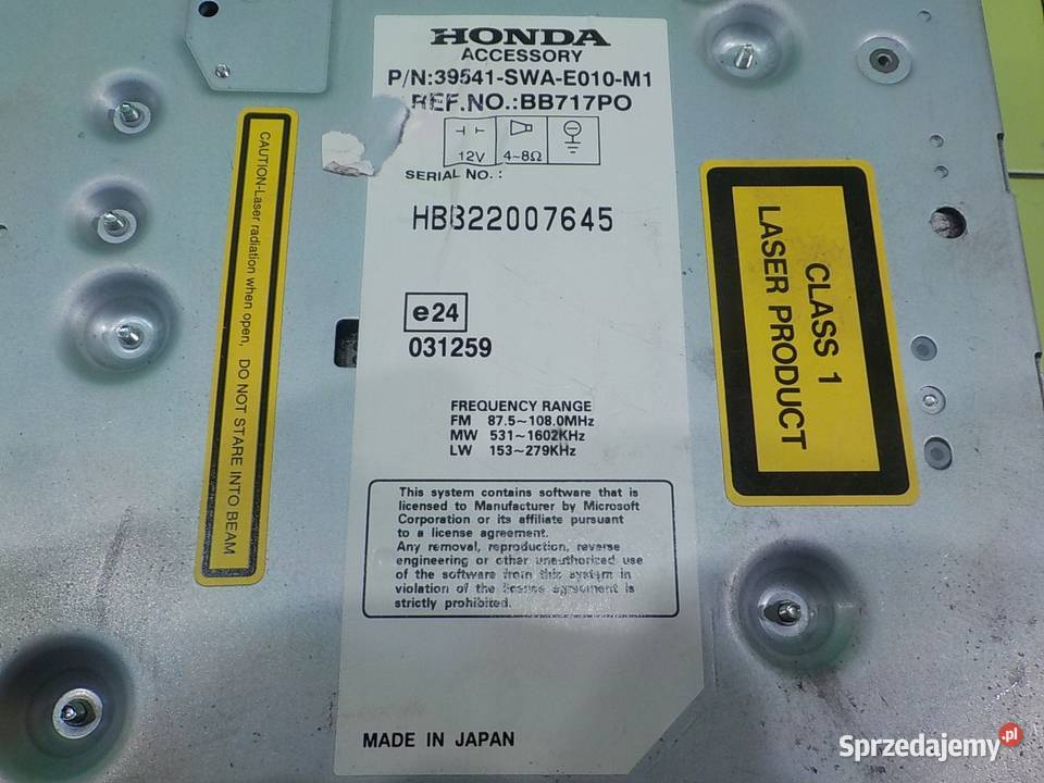 HONDA CRV III 22 ICTDI 07r 5D radio Suków sprzedam