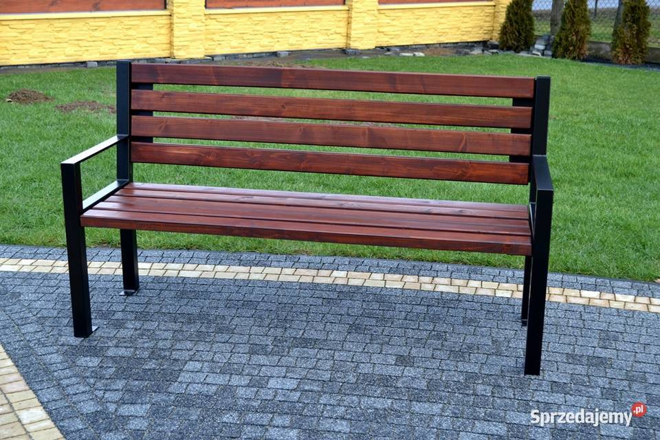 ławka parkowa z podłokietnikiem miejska ogrodowa Ławy i ławki Siedliska