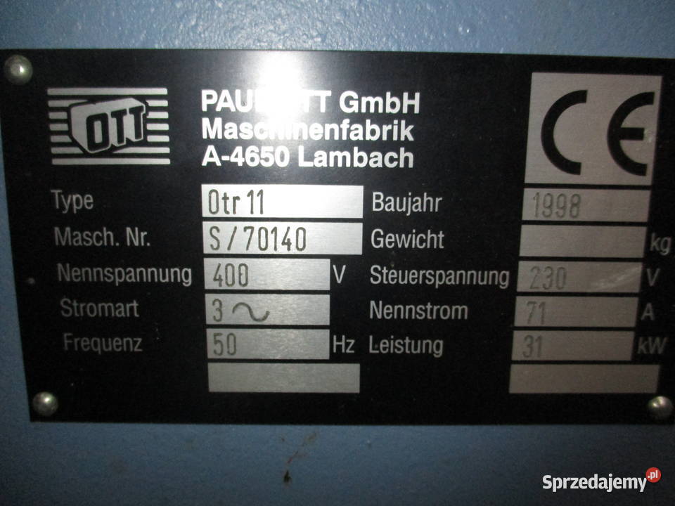 Szlifierka szerokotasmowa OMEGA TRONIC 11LACK Reda