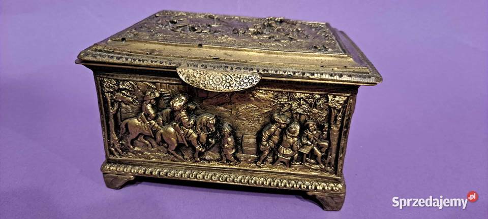 SZKATUŁKA miedzian stara solidna Kraków