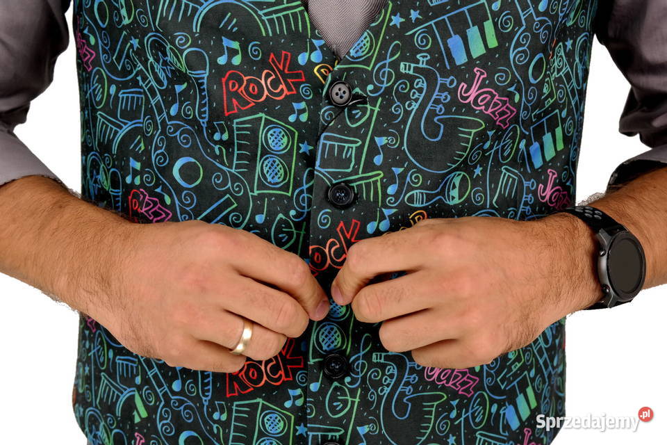 GIOVANNI PERA Kamizelka Męska D613 muzyczna Ostrów Wielkopolski