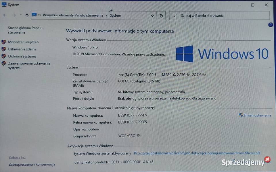 Samsung R540 i3 2x22700 4GB 320GB WIN10 kujawsko-pomorskie Włocławek