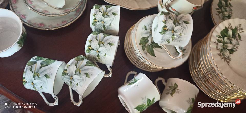 Filiżanka z talerzykiem deserowym Royal Albert pomorskie Gdańsk