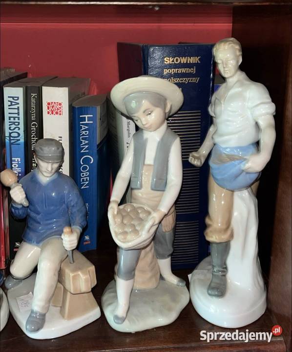 Figurka chłopca z koszem Zapfir Lladro Spain