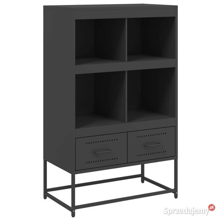 Szafka czarna 68x39x1115 stal WM846602