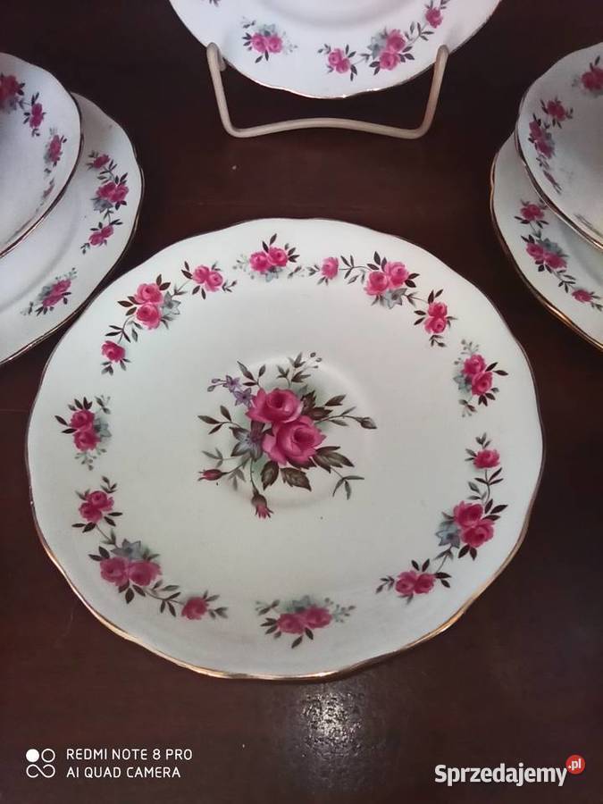 Filiżanka z talerzykiem deser Queen AnneMade in pomorskie Gdańsk sprzedam