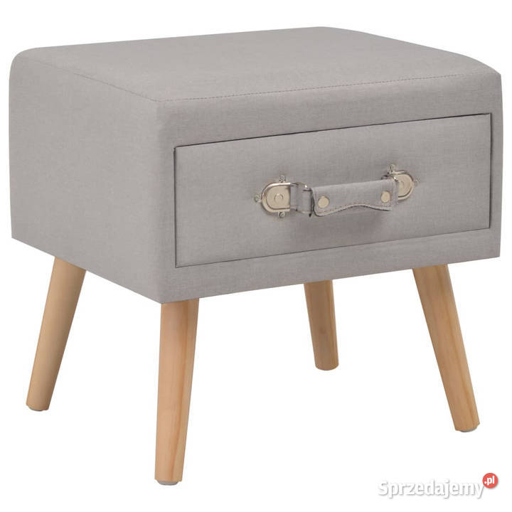 Szafka nocna szara 40x35x40 tkanina WM247534 Warszawa