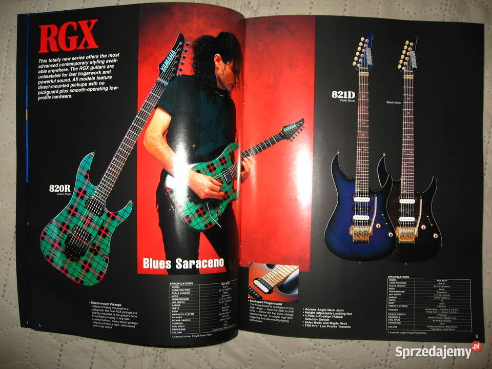Yamaha Electric Guitars Basses Catalog 1994 Kępice