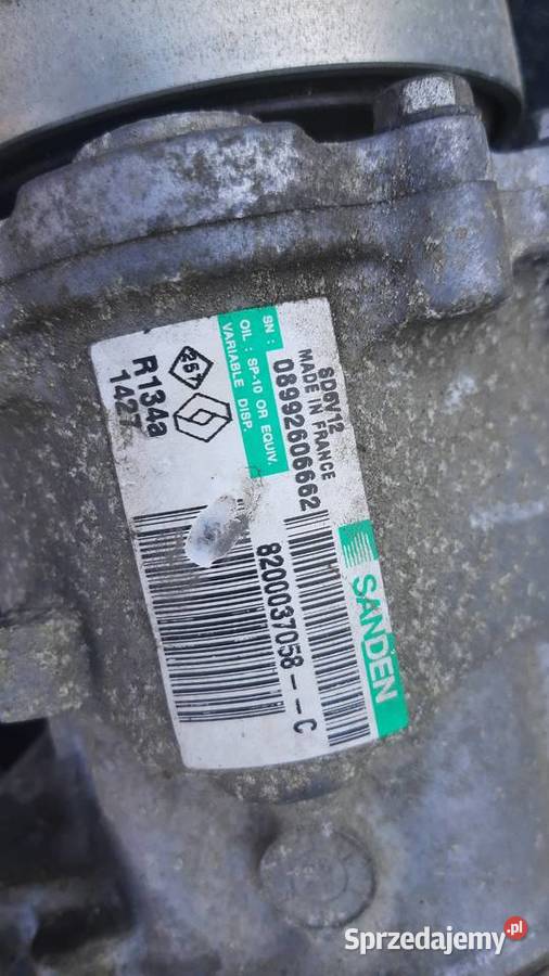 kompresor sprężarka klimatyzacji clio II thalia Rok produkcji 2006 Korzeńsko sprzedam