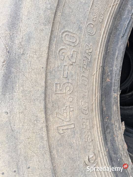 Opona 14520 do ładowarki przyczepy ciągnika dwie Opony rolnicze pomorskie Stężyca