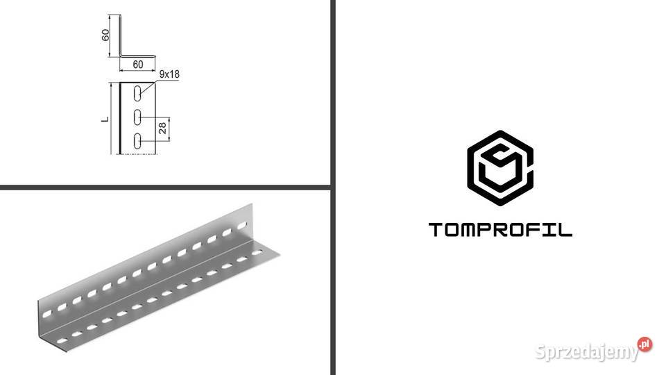 Kątownik perforowany 60x60x2mm OCYNK 1500 MB mazowieckie Kozienice
