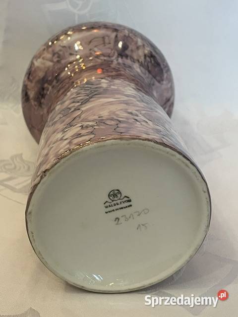 Wazon porcelanowy Wałbrzych PRL vintage