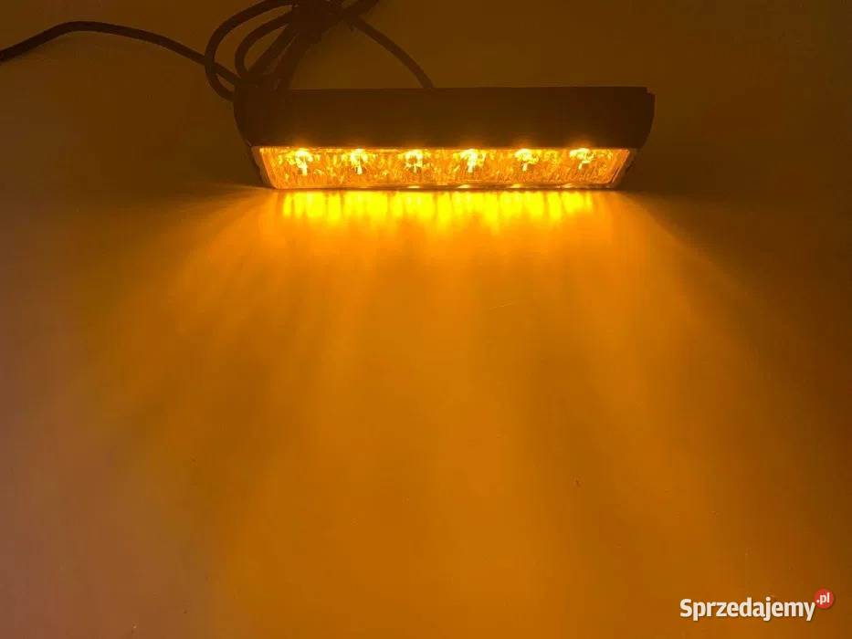 zestaw 4 18W stroboskopów pomarańczowych LED Pomiechówek
