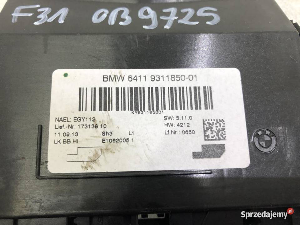 MODUŁ STEROWNIK KLIMATYZACJI BMW F31 9311850