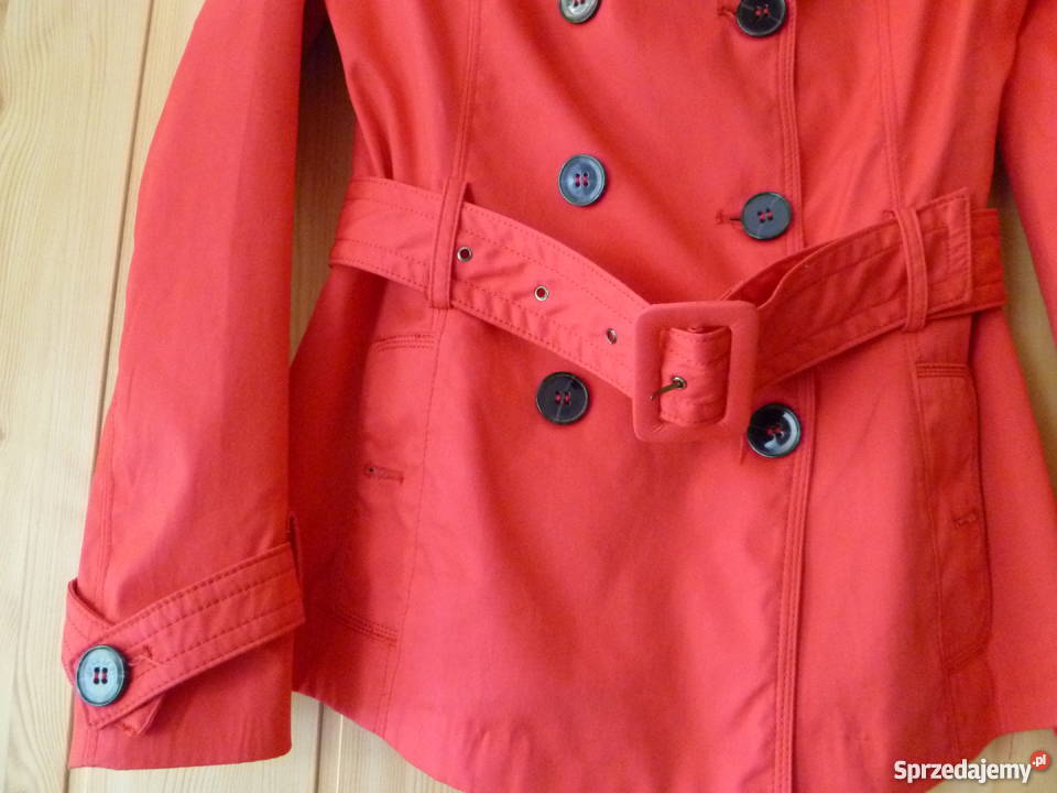 NOWY płaszcz czerwony Rozmiar 38(M)