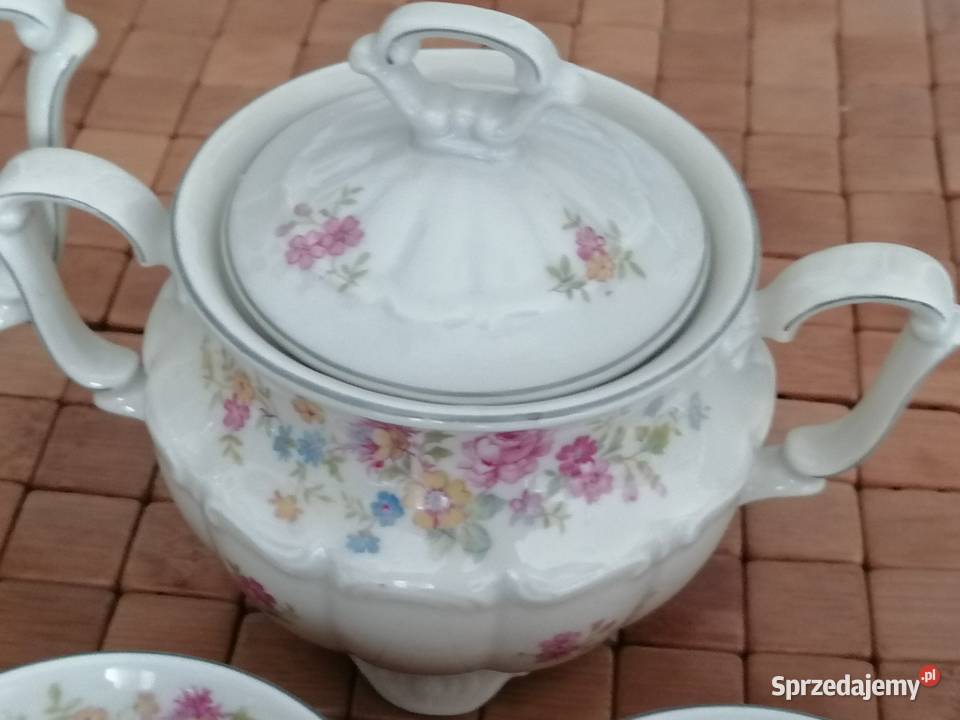 Zestaw porcelany z lat 2030 C T Tielsch Wyposażenie wnętrz Kraków
