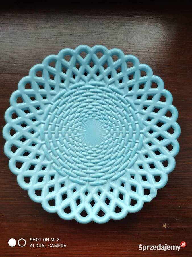 SOWERBY tkany szklany koszyk talerz z ok 1870r Kraków sprzedam