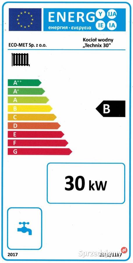Kocioł 30kW 250m2 Podajnik 5 klasa Ecodesign