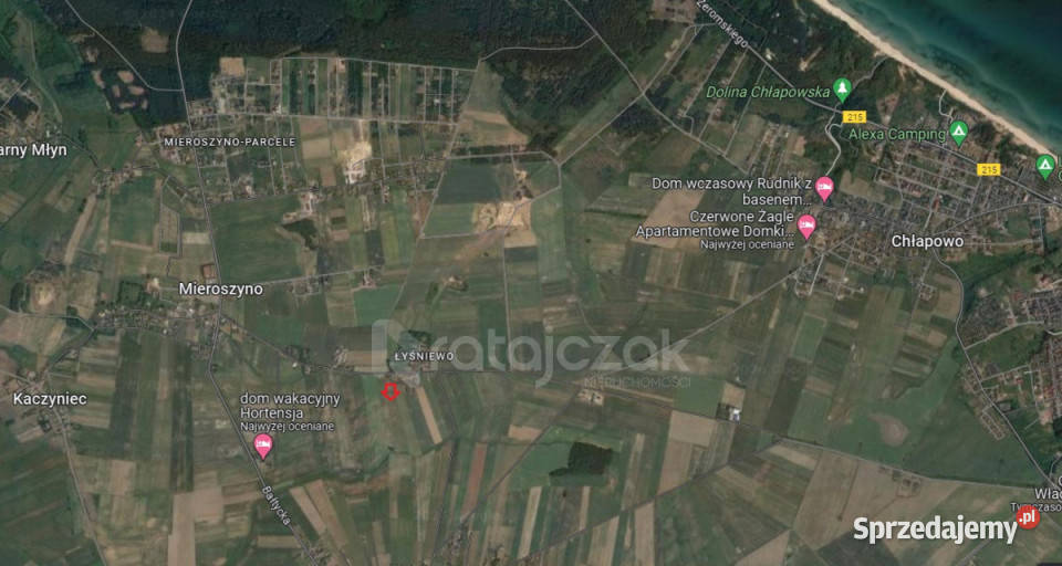 Sprzedaż działki Mieroszyno 1156m2