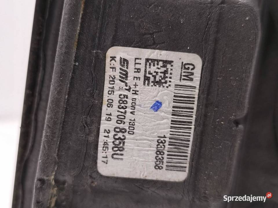 LUSTERKO PRAWE Z22C 5PIN EU 13308358 Opel Astra