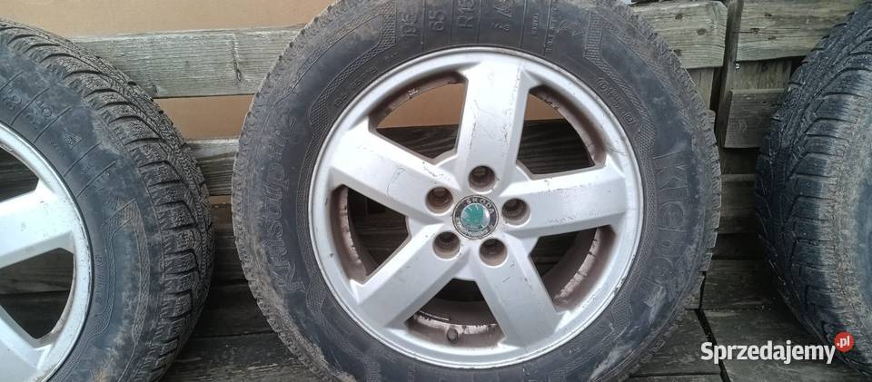 Koła aluminiowe z oponami zimowymi skoda Koła dojazdowe Koła wielkopolskie Krzywiń
