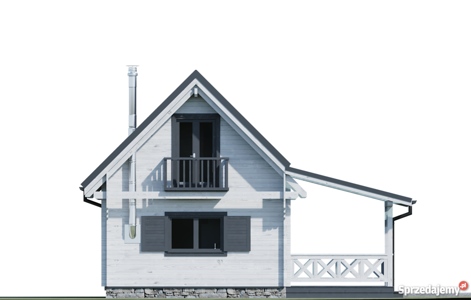 DREWNIANY DOMEK LETNISKOWY ALICJA III 62 21 M2 Mrągowo