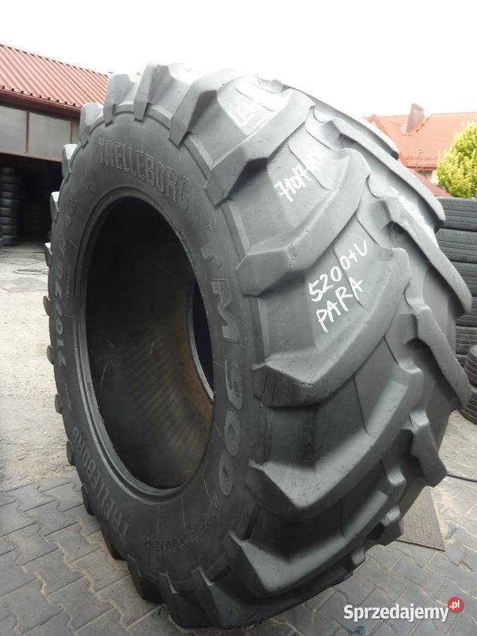 Opona używana rolnicza 71070R42 TRELLEBORG 2300 42cale podlaskie Zaścianki