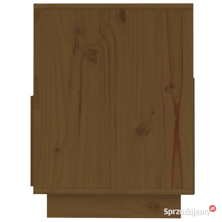 Szafka pod TV miodowy brąz 140x37x50 lite drewno