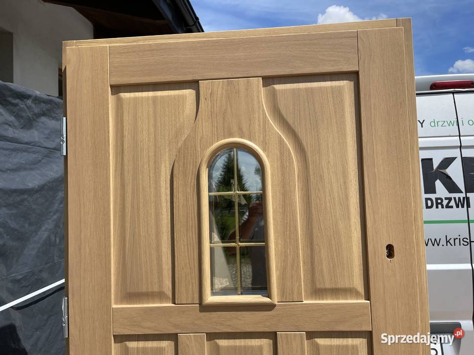 Drzwi zewnętrzne drewniane NA KAŻDY WYMIAR CAŁA sprzedam