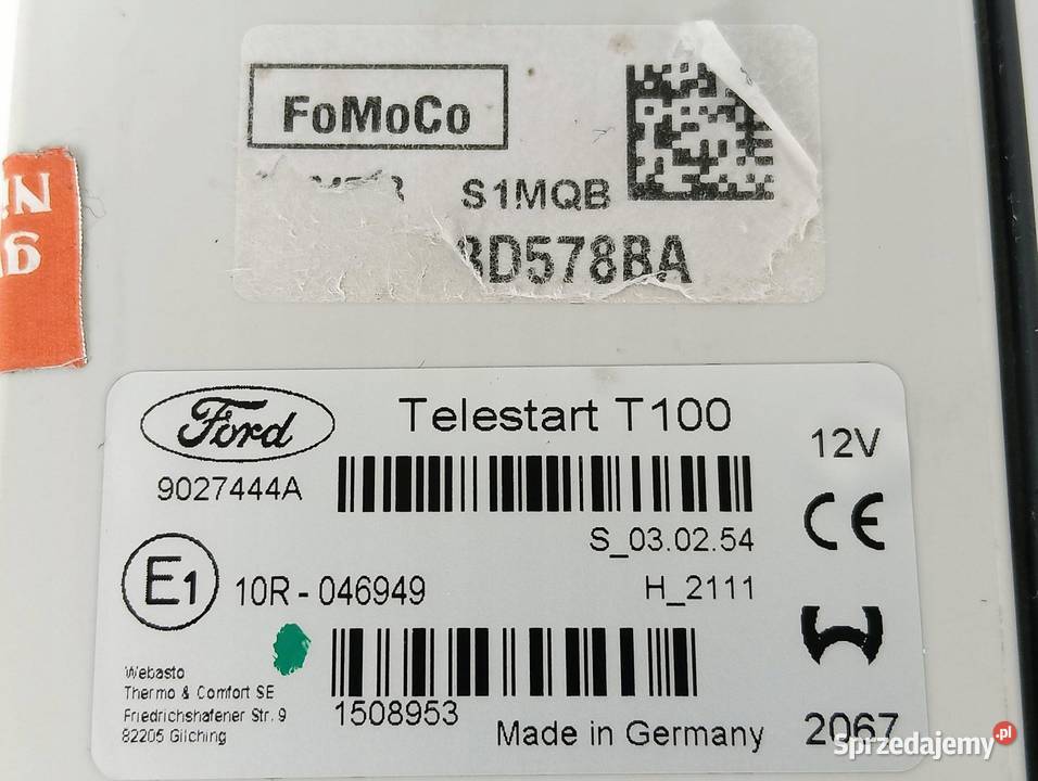 MODUŁ WEBASTO TELESTART T100 DS7T13D578BA sprzedam