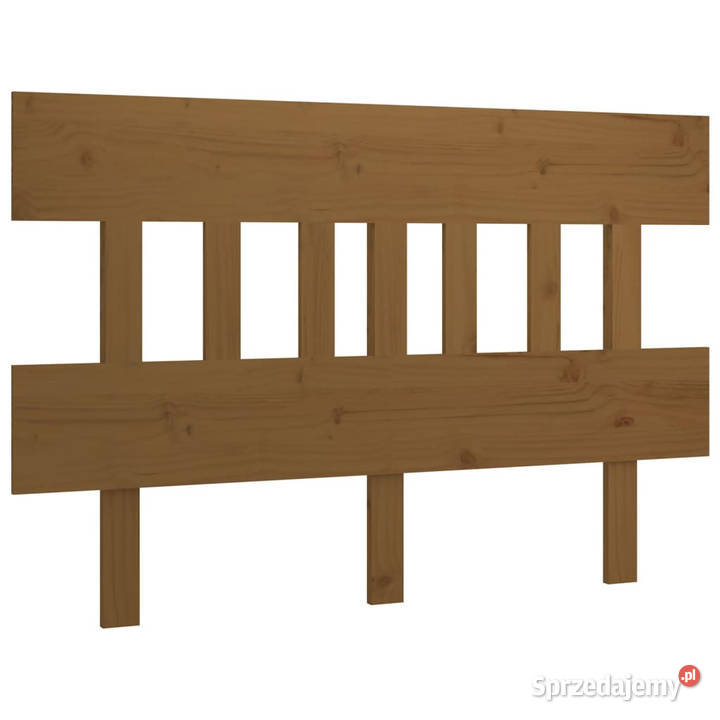 Wezgłowie łóżka miodowy brąz 1385x3x81 drewno sprzedam