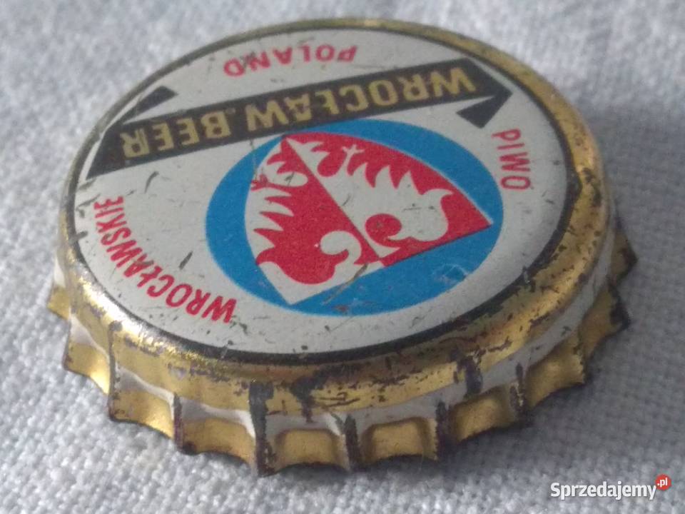 Stary kapsel Piwo Wrocławskie Wrocław Beer Made Birofilistyka Antyki, Sztuka, Kolekcje mazowieckie Warszawa