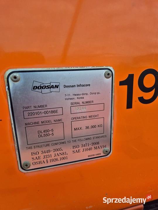 Ladowarka kolowa Doosan Warszawa