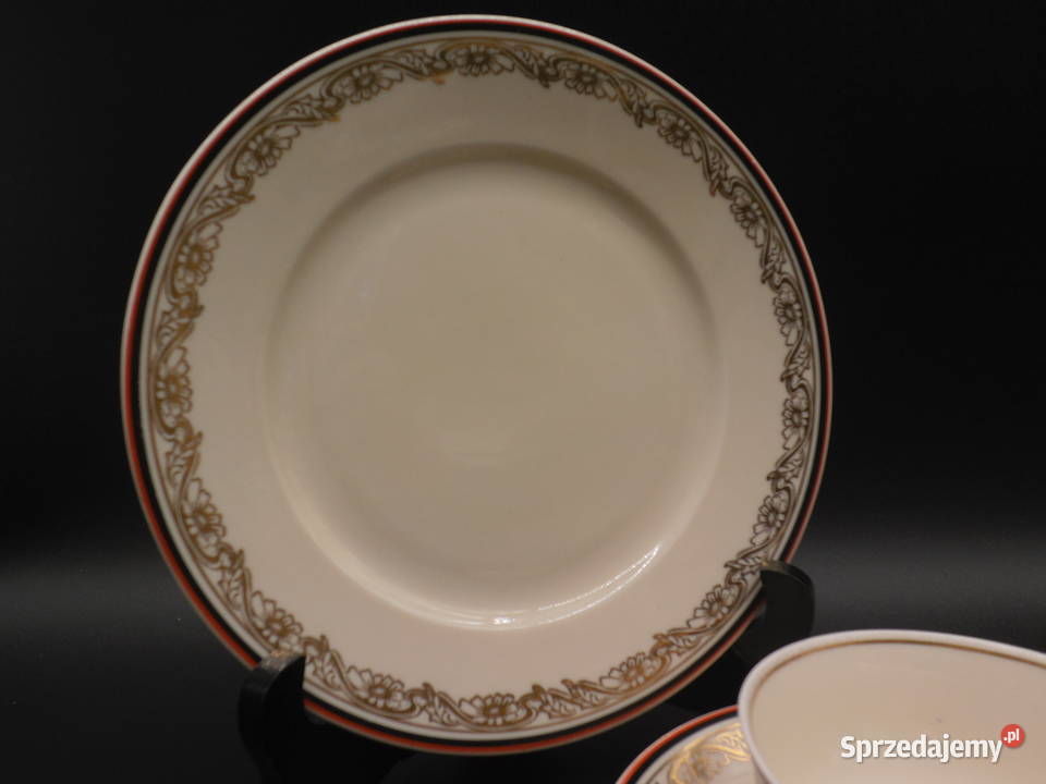 Zestaw śniadaniowy trio z porcelany Porcelana i szkło Raszków sprzedam