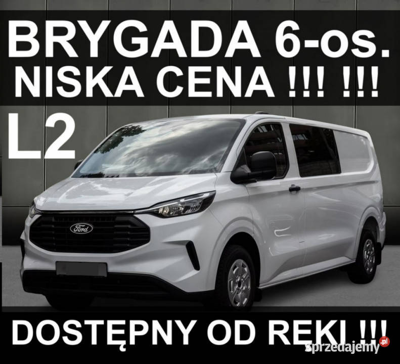 Ford Transit Custom L2 136 6os Brygadowy Full Ford