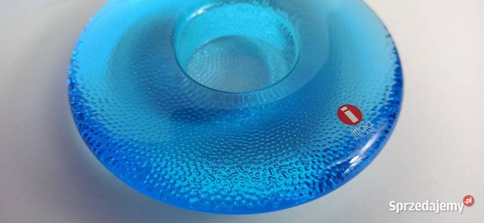 IITTALA Finland świecznik NAPPI light blue na Jasień sprzedam