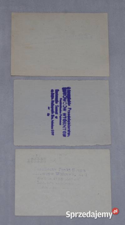 Zestaw talonów makulaturowych Poznań III Płock