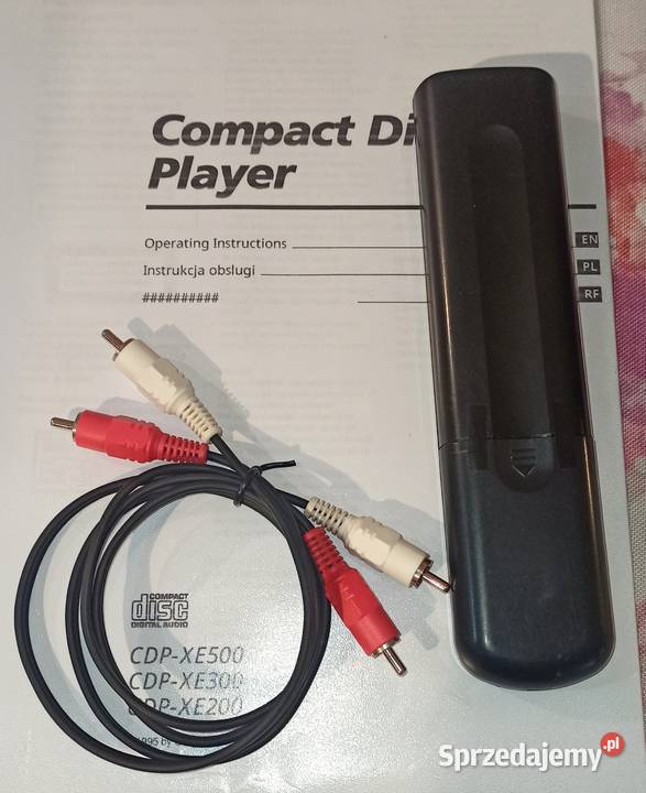 Sony CDPXE500 pilot instrukcja kabelek Odtwarzacze CD i MD mazowieckie Paprotnia