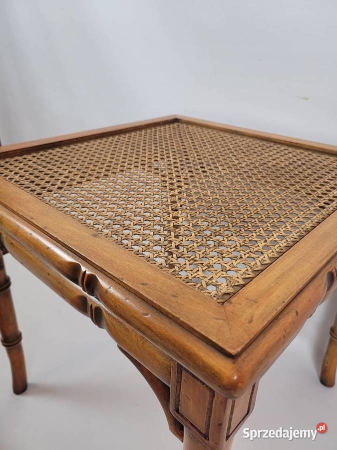 Stolik kawowy z rafią Białogard