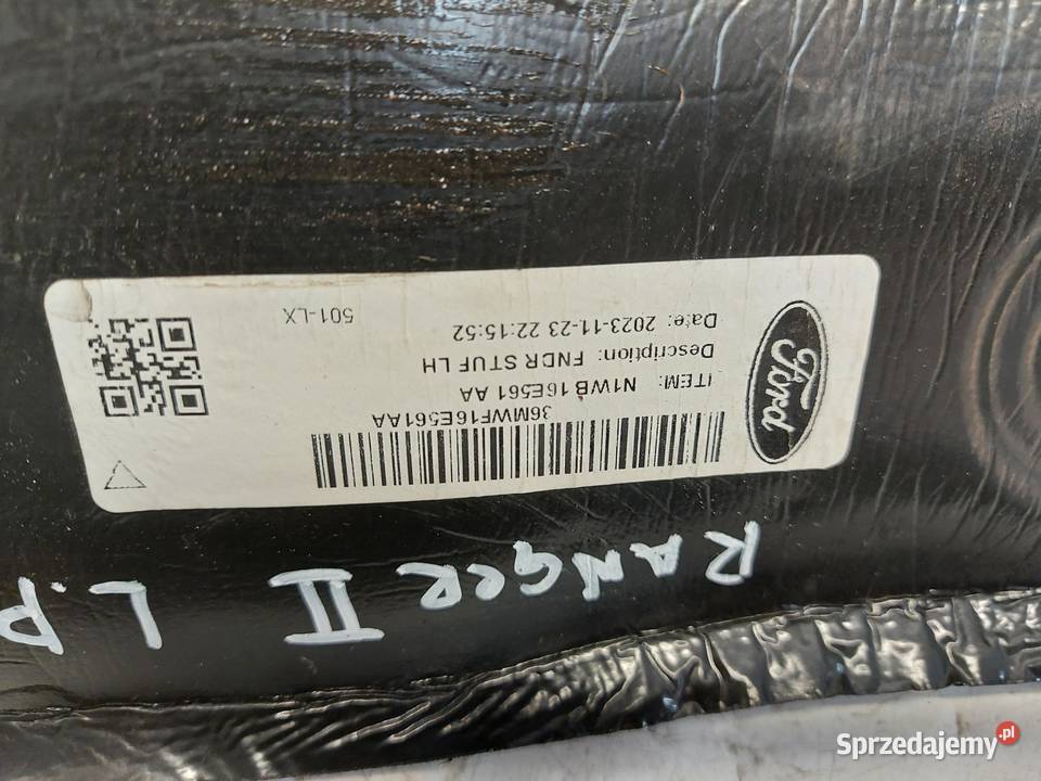 Ford Ranger VI 6 Wygłuszenie błotnika przód lewe