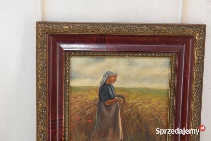 Józef Chełmoński Pejzaż Polskiej Wsi Kobiety w Kraków