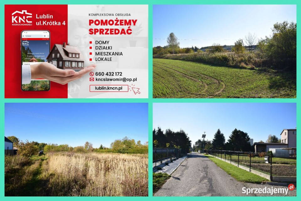 Działka budowlana media 100 Świdnika lubelskie Minkowice-Kolonia sprzedam