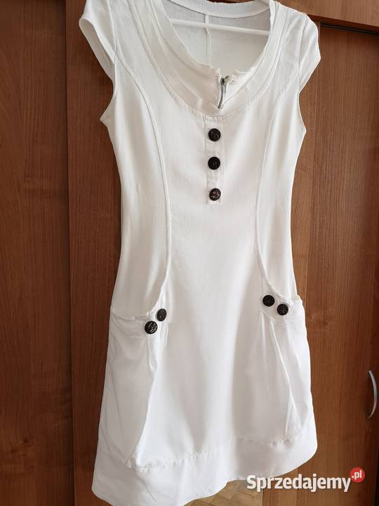 Biała sukienka na lato r3638 mazowieckie Otrębusy sprzedam